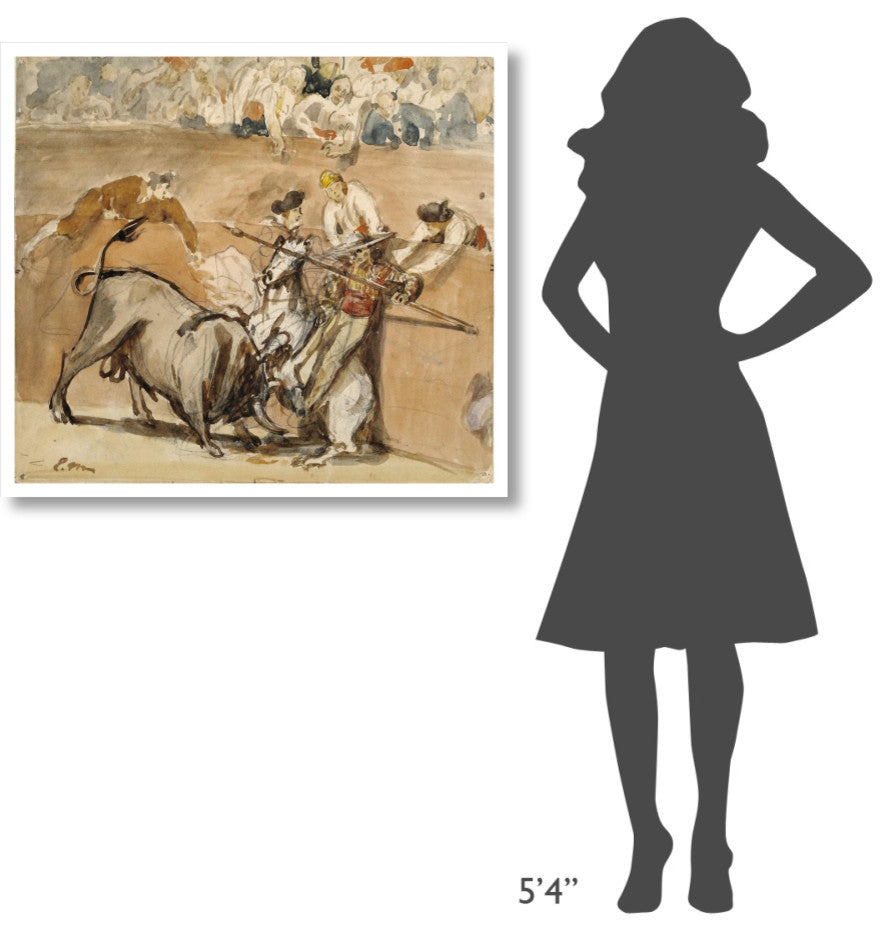 "Bullfight" Digital Paper Print by Edouard Manet, 38"x34"