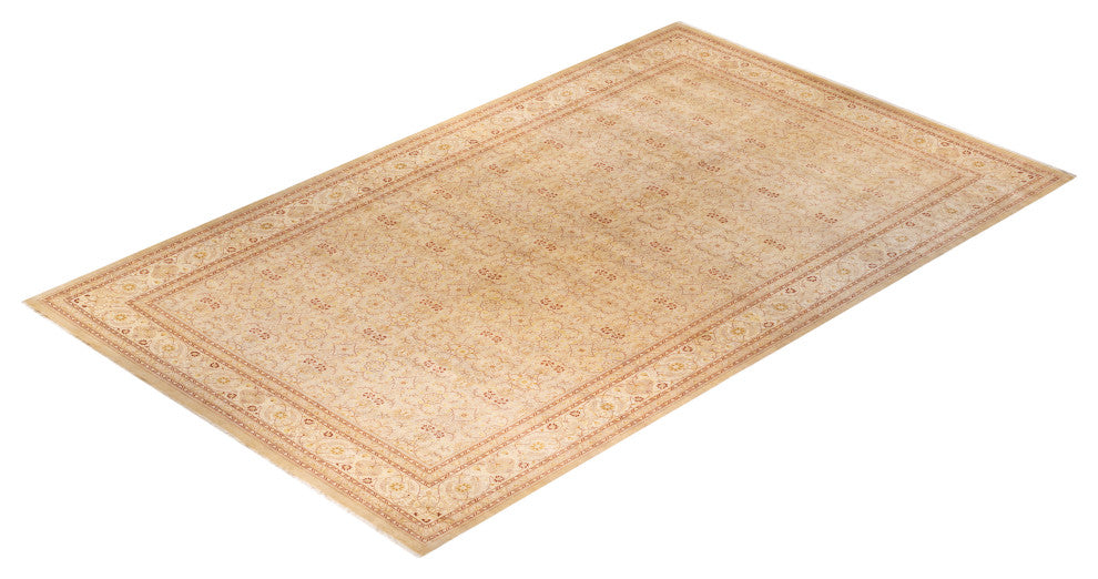 Mogul, One-of-a-Kind Hand-Knotted Runner Rug Ivory, 10' 3" x 17' 4"