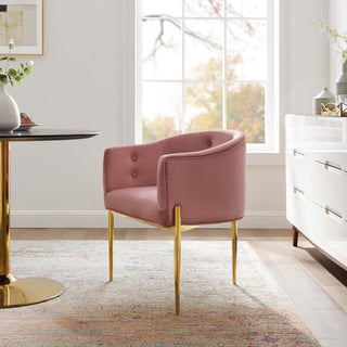 Savour Tufted Performance Velvet Accent Chair EEI-3903-DUS