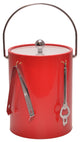 5-Quart Ice Bucket With Bar Tools, Red