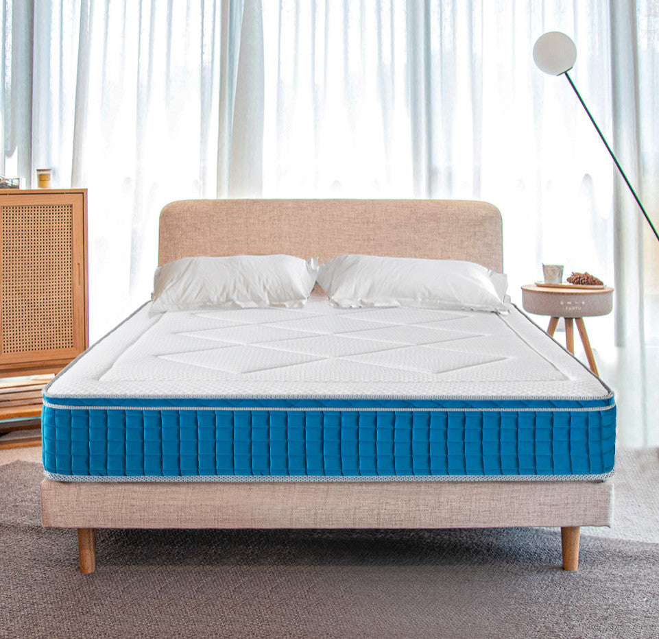 13"? Medium Euro Top Gel Memory Foam Cooling Hybrid Mattress, Queen