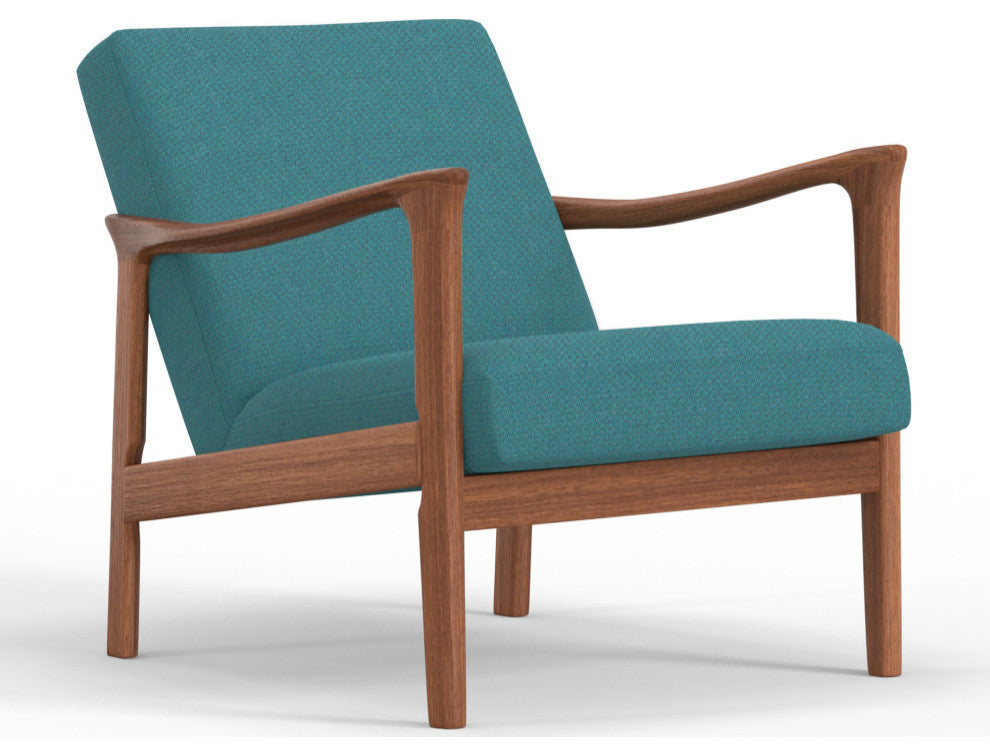 Zephyr Lounge Chair, Turquoise