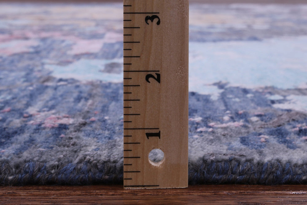 8' 0" X 10' 2" Wool & Silk Modern Handmade Rug - Q15804