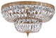 Crystorama 718OBCLMWP Four Light Ceiling Mount Ceiling Mount Olde Brass