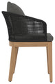 Capri Dining Armchair Natural Gracebay Grey