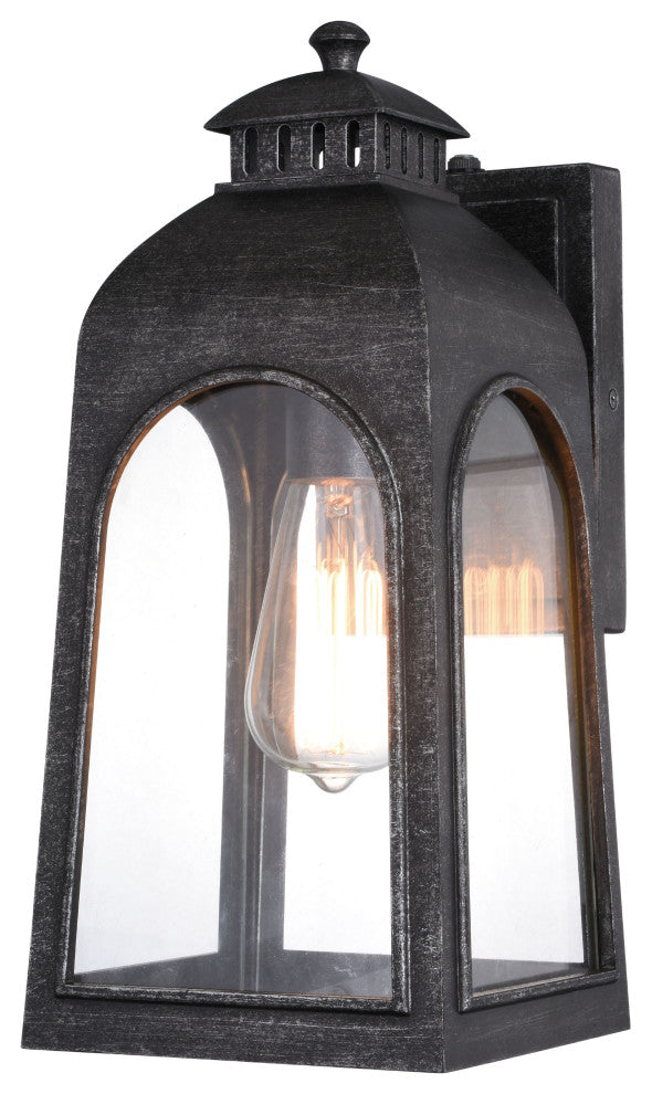 Pilsen 6.5" Outdoor Wall Light Brushed Charcoal