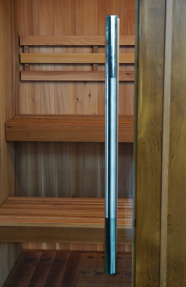 Charleston 4-Person Indoor Traditional Sauna with 6 kW Harvia Heater
