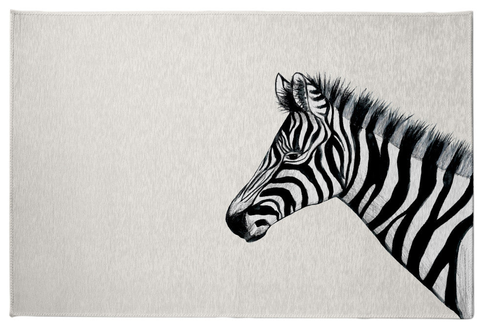 Zebra Rug, 5'x7'