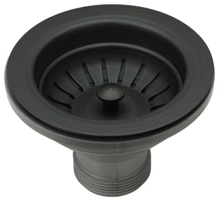 Copper Kitchen Sink Stopper for 3.5" Standard Strainer Drain, Oil Rubbed Bronze