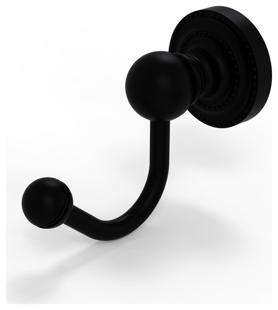 Dottingham Robe Hook, Matte Black