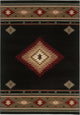 Oriental Weavers Hudson Black/Green Southwest/Lodge Indoor Area Rug 7'8"X10'10"