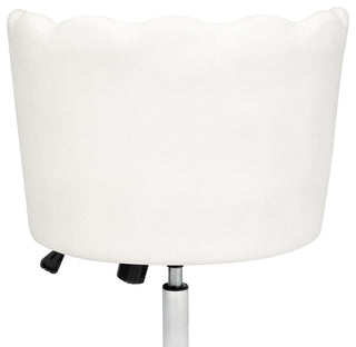 Alana Vanity Chair With 360 Degrees Swivel, White