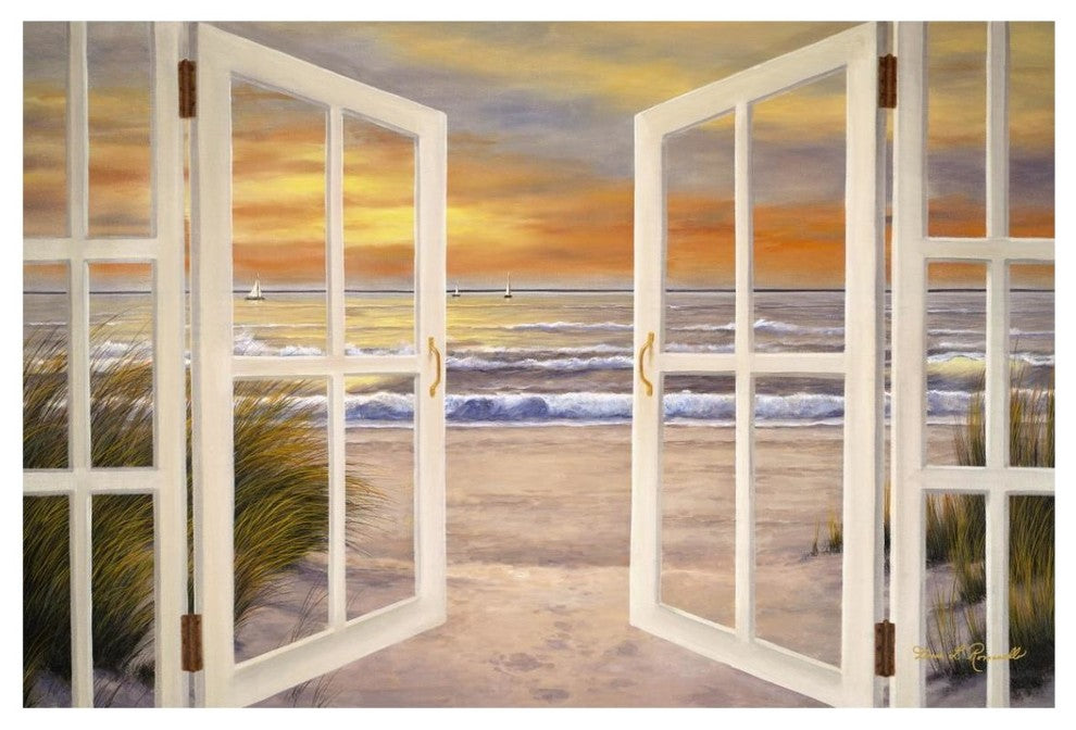 "Sunset Beach" Digital Paper Print by Diane Romanello, 20"x14"