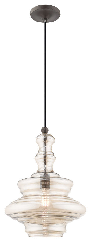 Livex Lighting English Bronze 1-Light Mini Pendant