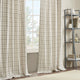 Madison Park Anaheim Plaid Window Panel with Fleece Lining, Beige, Ivory, 50x84", Rod Pocket Window Panel