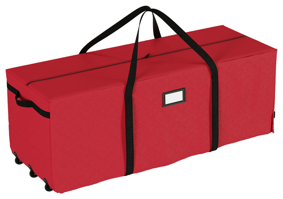 Rolling Christmas Tree Storage Bag For 12' Artificial Trees With Wheels