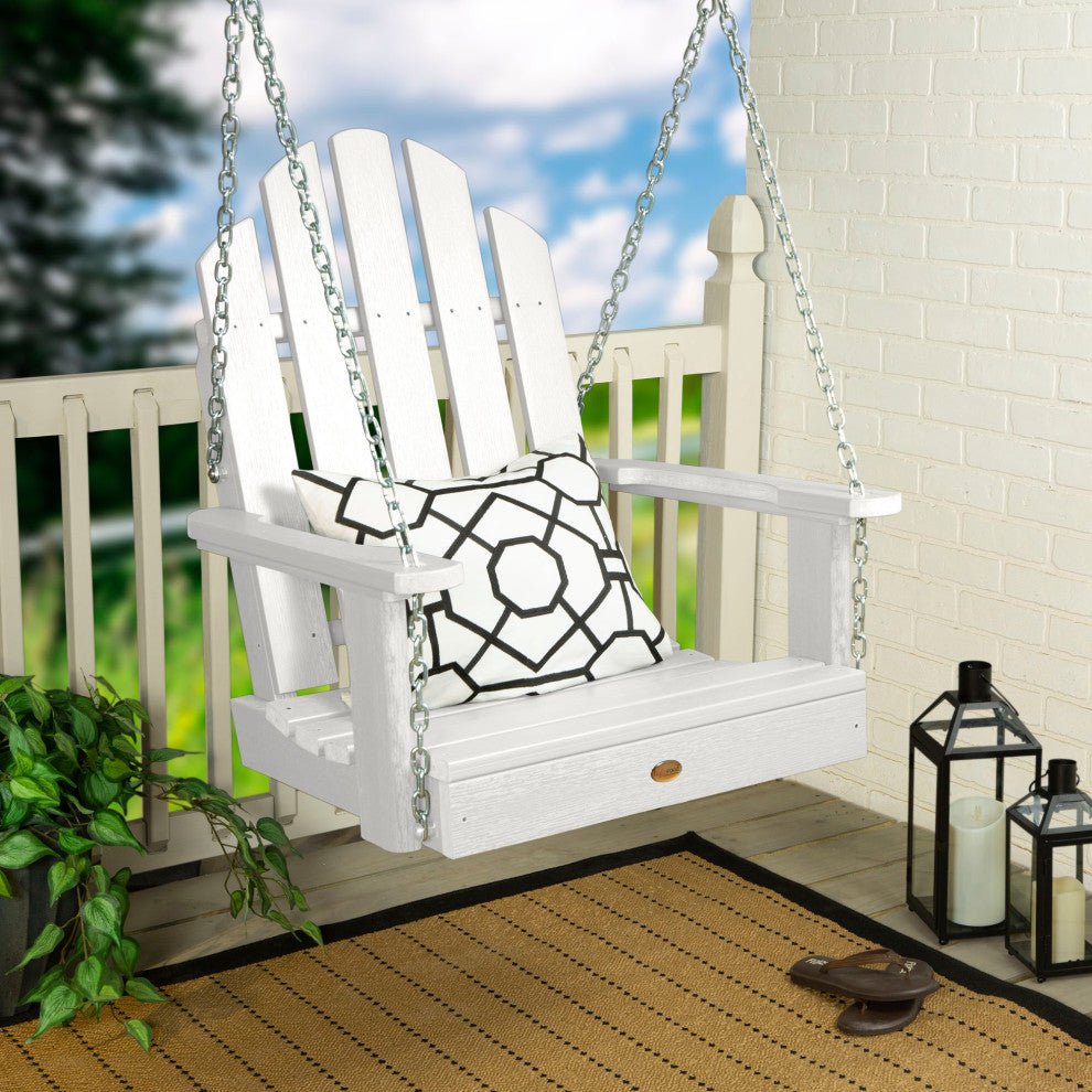 Classic Westport Single Seat Swing, White