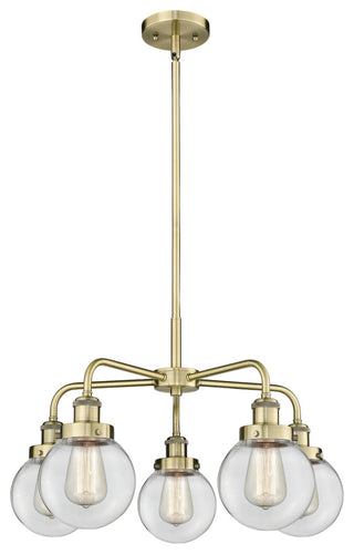 Innovations Beacon 5 24" Chandelier Antique Brass