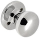 Bedford Series Polished Chrome Door Knobs, Dummy Knob