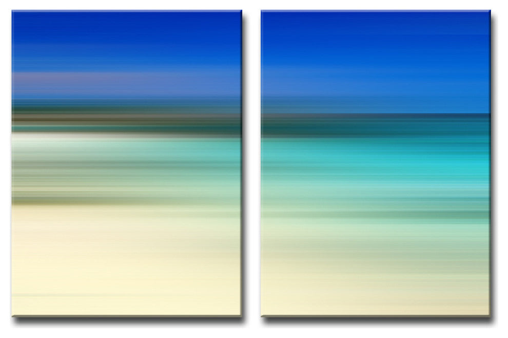 Ready2HangArt 'Blur Stripes XLVII' 2-PC Canvas Wall Art Set, 16 in. Highx12 in