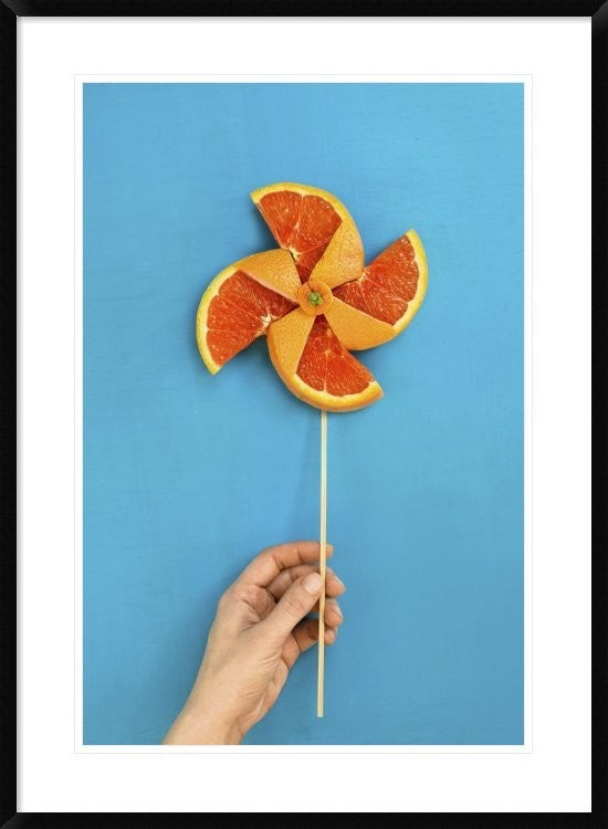 "Summertime Pinwheel" Framed Digital Print by Dina Belenko, 28"x38"