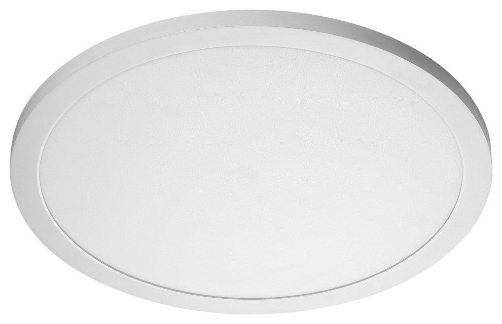 Blink Plus - 30W- 19" Surface Mount LED - 3000K- Round Shape - White Finish - 12