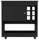 Lotus Bar Cart, Black