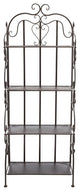 Safavieh Tyrique 4 Tier Shelf Unit, Rustic Brown