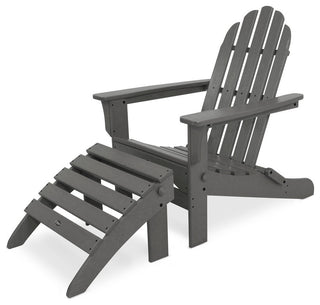 Cape Cod 2-Piece Folding Adirondack Seating Set, Stepping Stone