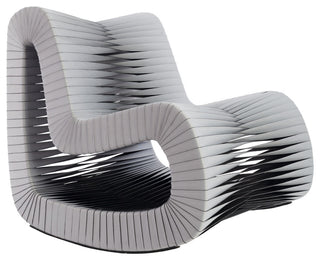 Seat Belt Rocking Chair, Gray/Black