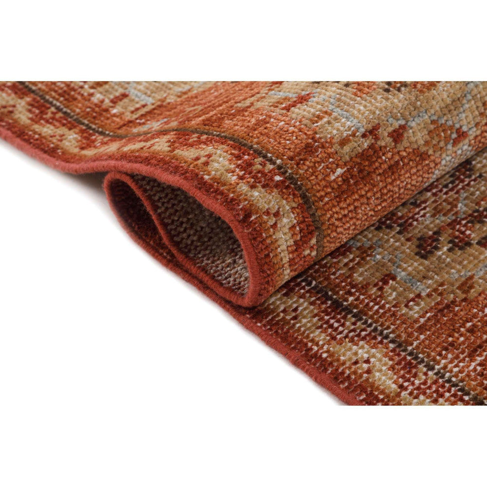 Tuscany Evelyn Area Rug, Red, 2'6"x8'