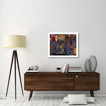 "Fulton and Nostrand, 1958" Digital Paper Print by Jacob Lawrence, 32"x26"