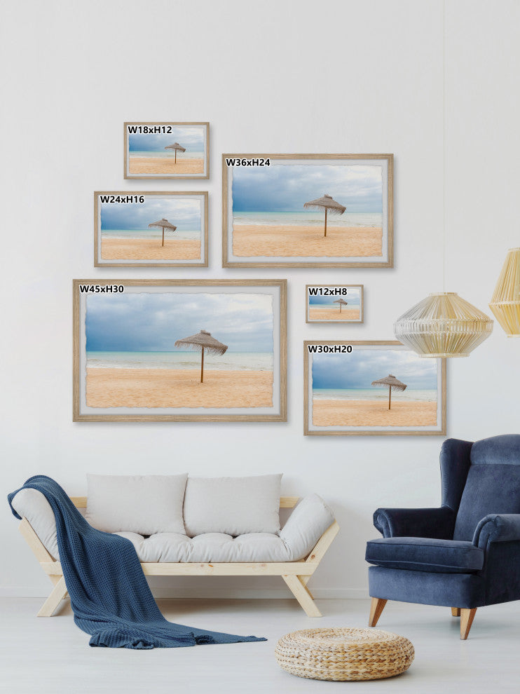 "Gone Coastal" Framed Painting Print, 24x16