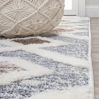 Monique Trellis High-Low Multi/Gray 3'x5' Area Rug