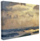 Painted Neutral Morning Sky Abstract XXL Stretched Canvas Wall Art, 30"x40"