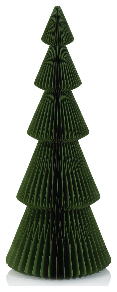 Miriam 24" Paper Decorative Alpina Trees- Light Green, Set of 2