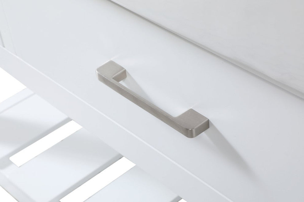 Home Living 22" Farmhouse White-Light Bathroom Vanity