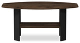 Furinno 11179 Simple Design Coffee Table, Columbia Walnut-Packlack