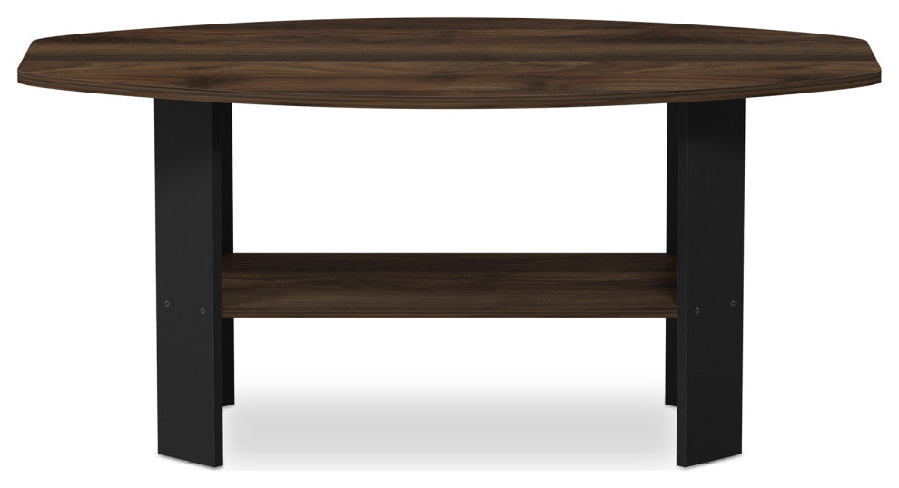 Furinno 11179 Simple Design Coffee Table, Columbia Walnut-Packlack