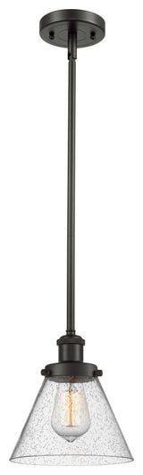 Large Cone 1-Light Pendant, Oil Rubbed Bronze, Seedy