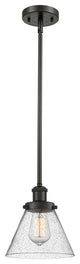 Large Cone 1-Light Pendant, Oil Rubbed Bronze, Seedy