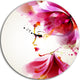 Fashion Woman With Abstract Hair, Digital Disc Metal Artwork, 11"