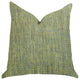 Mango Bliss Luxury Throw Pillow in Green and Yellow Tones, 18"x18"