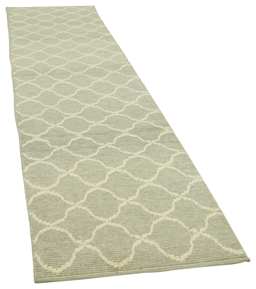 Rug N Carpet - Handmade Decorative 2' 10" x 12' 6" Moroccan Runner Rug