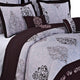 Gizelle 100% Cotton Embroidered 7-Piece Duvet Cover Set, King/Cal King