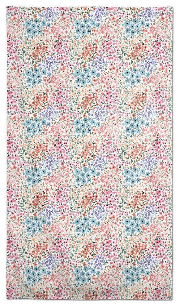 Colorful Blooms 58 x 102 Outdoor Tablecloth