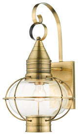 Livex Lighting 26904 Newburyport 21" Tall Outdoor Wall Sconce - Antique Brass