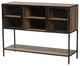 Rana Walnut Brown and Black Sideboard