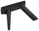Nia Luxury Wall-Mount Bathroom Faucet, Black, Without pop-up drain