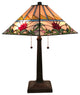 Amora Lighting AM311TL14 Tiffany Style Multi Color Mission Table Lamp 22"